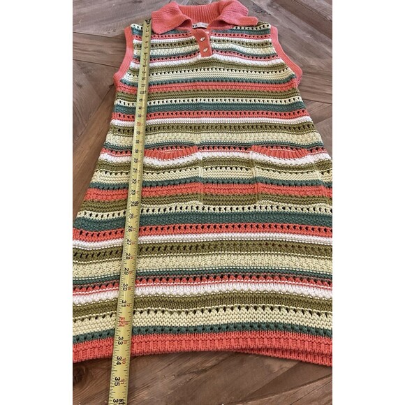 ZARA boho chic festival crochet mini dress with pockets Size Large NWT - Picture 12 of 13